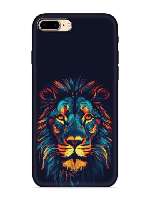 Colorful Lion Embossed Soft Silicone Case for Apple Iphone 7 Plus Zapvi