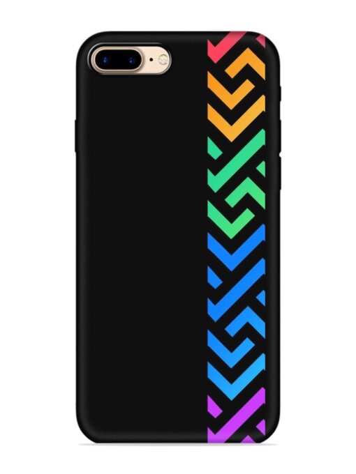 Colorshape Stripes Embossed Soft Silicone Case for Apple Iphone 7 Plus Zapvi