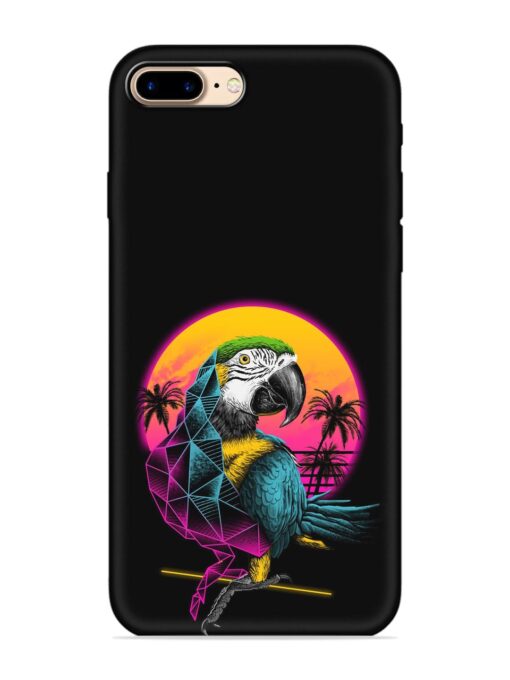 Rad Parrot Embossed Soft Silicone Case for Apple Iphone 7 Plus Zapvi