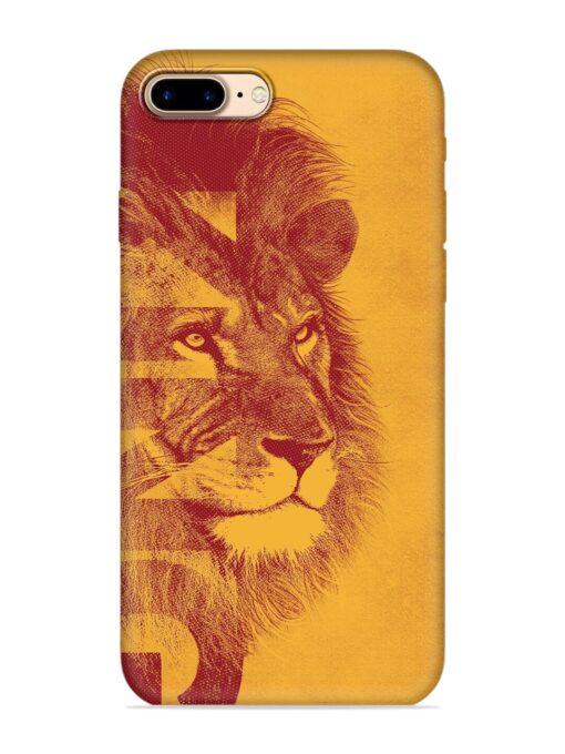 Gold Lion Crown Art Embossed Soft Silicone Case for Apple Iphone 7 Plus Zapvi