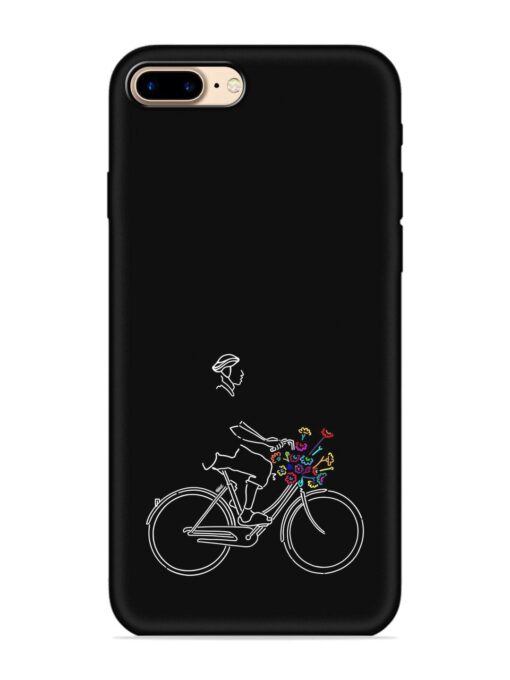 Minimalist Cycle Art Embossed Soft Silicone Case for Apple Iphone 7 Plus Zapvi