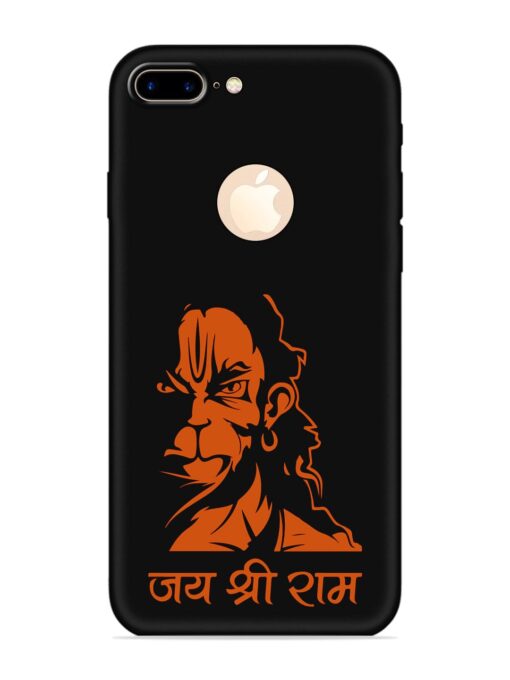 Angry Hanuman Embossed Soft Silicone Case for Apple Iphone 7 Plus (Logo Cut)