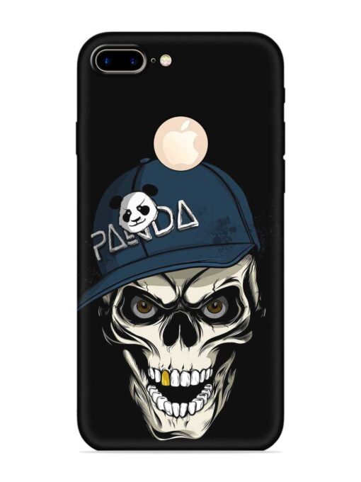 Panda Skull Embossed Soft Silicone Case for Apple Iphone 7 Plus (Logo Cut)