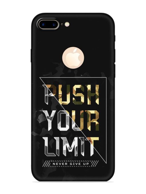 Push Your Limits Embossed Soft Silicone Case for Apple Iphone 7 Plus (Logo Cut)