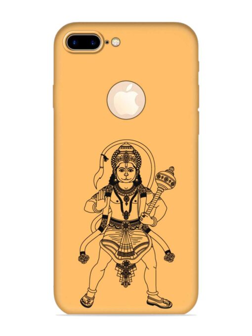 Indian God Hanuman Embossed Soft Silicone Case for Apple Iphone 7 Plus (Logo Cut) Zapvi