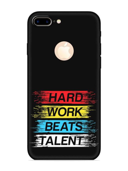 Hard Work Beats Embossed Soft Silicone Case for Apple Iphone 7 Plus (Logo Cut)