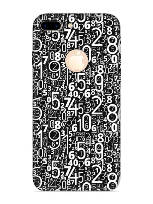 Many Numbers Different Embossed Soft Silicone Case for Apple Iphone 7 Plus (Logo Cut)