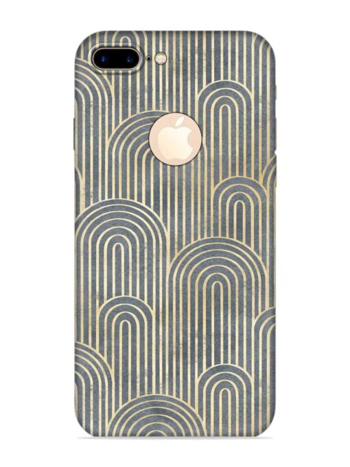 Art Deco Style Embossed Soft Silicone Case for Apple Iphone 7 Plus (Logo Cut)