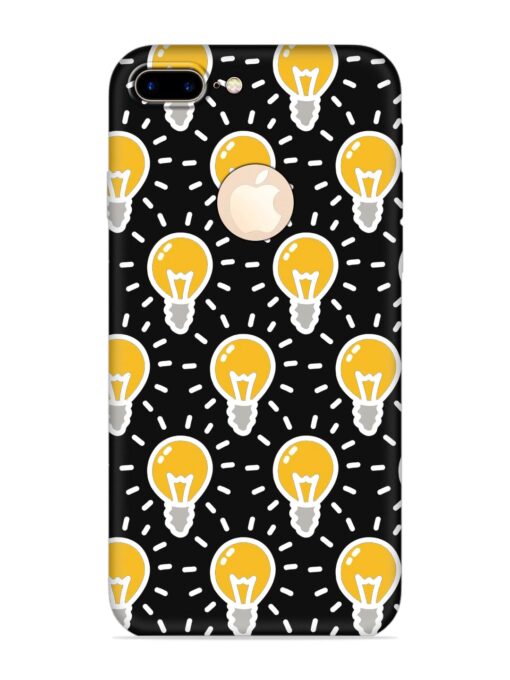 Light Bulb Seamless Embossed Soft Silicone Case for Apple Iphone 7 Plus (Logo Cut)