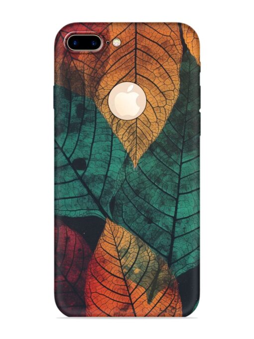 Leaves Artwork Embossed Soft Silicone Case for Apple Iphone 7 Plus (Logo Cut)