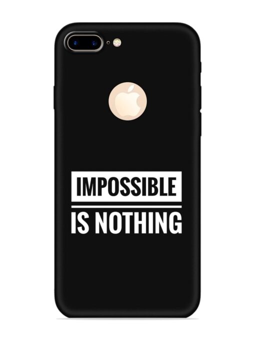 Impossible Is Nothing Embossed Soft Silicone Case for Apple Iphone 7 Plus (Logo Cut)