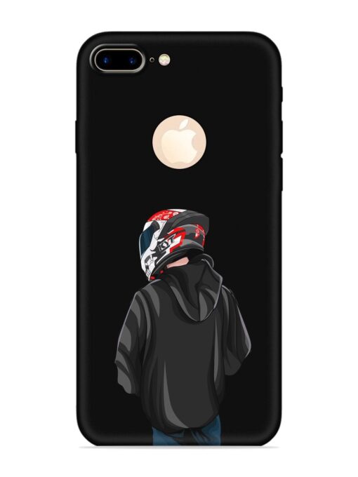 Motorcycle Rider Embossed Soft Silicone Case for Apple Iphone 7 Plus (Logo Cut) Zapvi