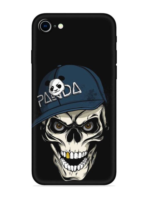 Panda Skull Embossed Soft Silicone Case for Apple Iphone 8