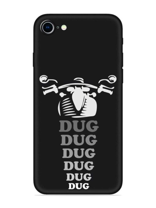 Dug Dug Dug Embossed Soft Silicone Case for Apple Iphone 8 Zapvi