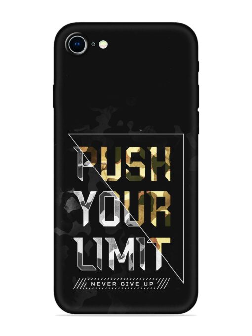 Push Your Limits Embossed Soft Silicone Case for Apple Iphone 8 Zapvi