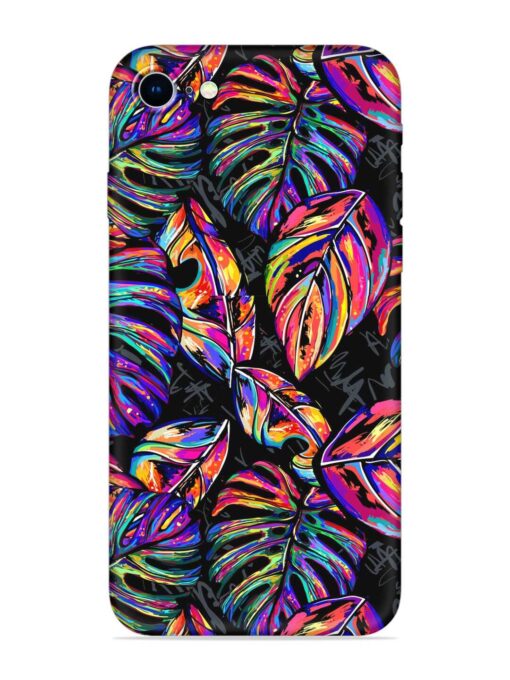 Tropical Seamless Vector Embossed Soft Silicone Case for Apple Iphone 8