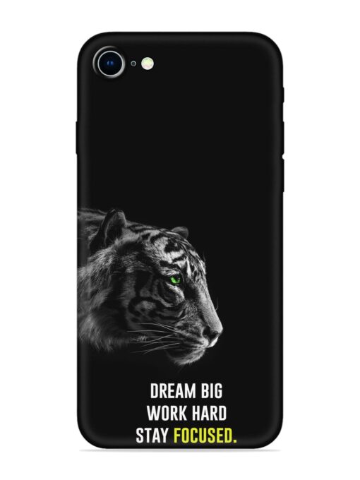 Dream Big Work Hard Embossed Soft Silicone Case for Apple Iphone 8 Zapvi