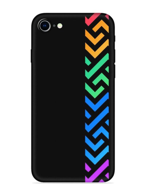 Colorshape Stripes Embossed Soft Silicone Case for Apple Iphone 8