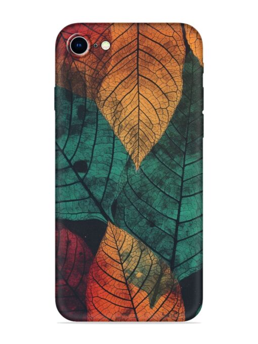 Leaves Artwork Embossed Soft Silicone Case for Apple Iphone 8