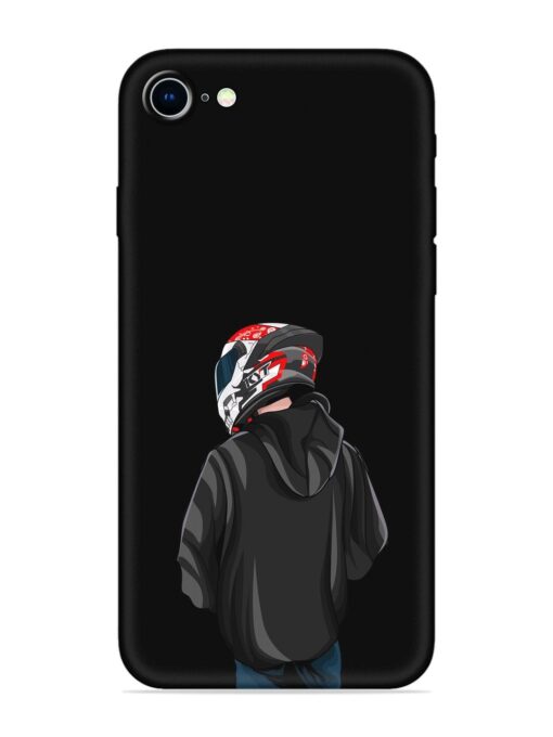 Motorcycle Rider Embossed Soft Silicone Case for Apple Iphone 8