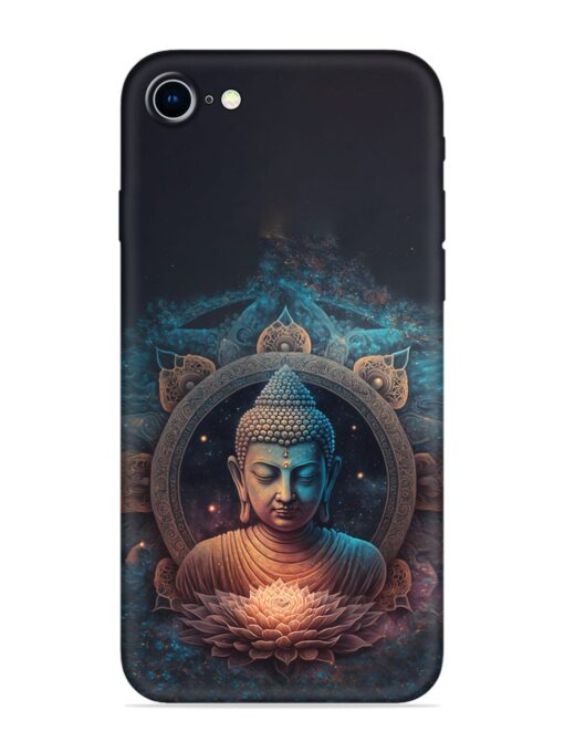 Gautam Buddha Embossed Soft Silicone Case for Apple Iphone 8 Zapvi