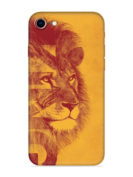 Gold Lion Crown Art Embossed Soft Silicone Case for Apple Iphone 8 Zapvi