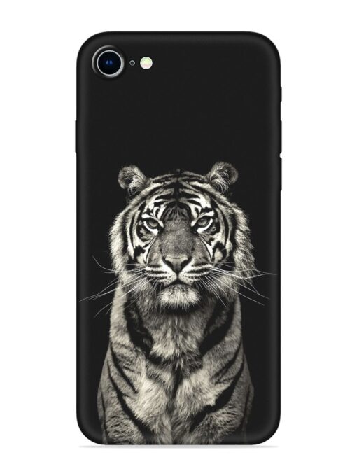 Tiger Art Embossed Soft Silicone Case for Apple Iphone 8