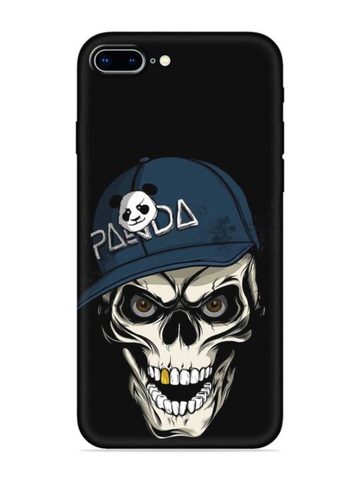 Panda Skull Embossed Soft Silicone Case for Apple Iphone 8 Plus