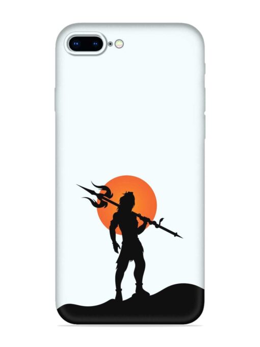 Lord Mahadev Trendy Embossed Soft Silicone Case for Apple Iphone 8 Plus Zapvi