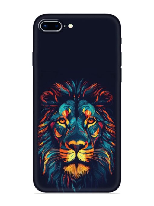 Colorful Lion Embossed Soft Silicone Case for Apple Iphone 8 Plus Zapvi