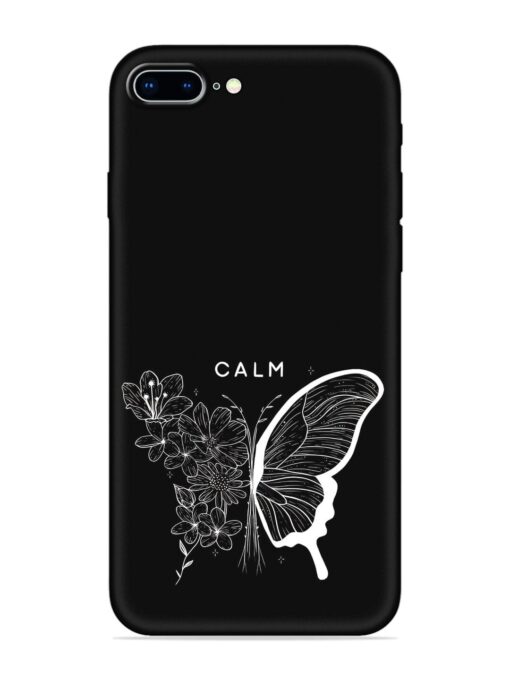 Calm Embossed Soft Silicone Case for Apple Iphone 8 Plus Zapvi