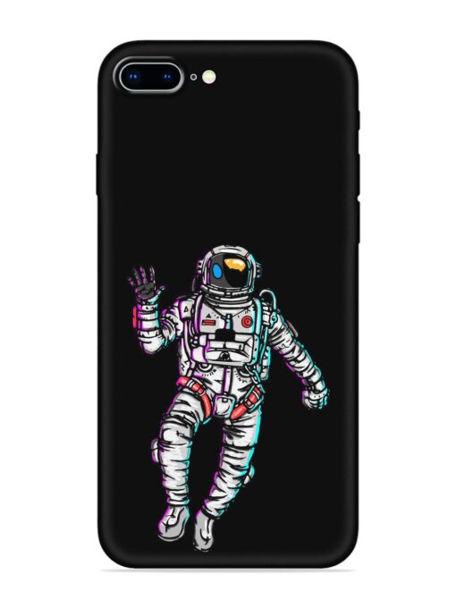 Spaceman Embossed Soft Silicone Case for Apple Iphone 8 Plus Zapvi