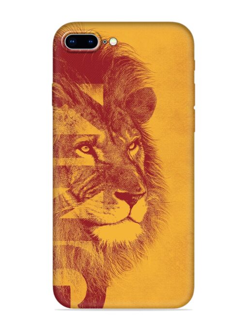 Gold Lion Crown Art Embossed Soft Silicone Case for Apple Iphone 8 Plus Zapvi