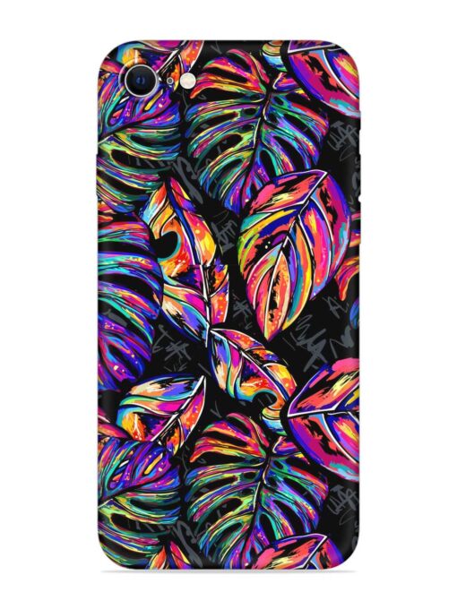 Tropical Seamless Vector Embossed Soft Silicone Case for Apple Iphone Se (2020)