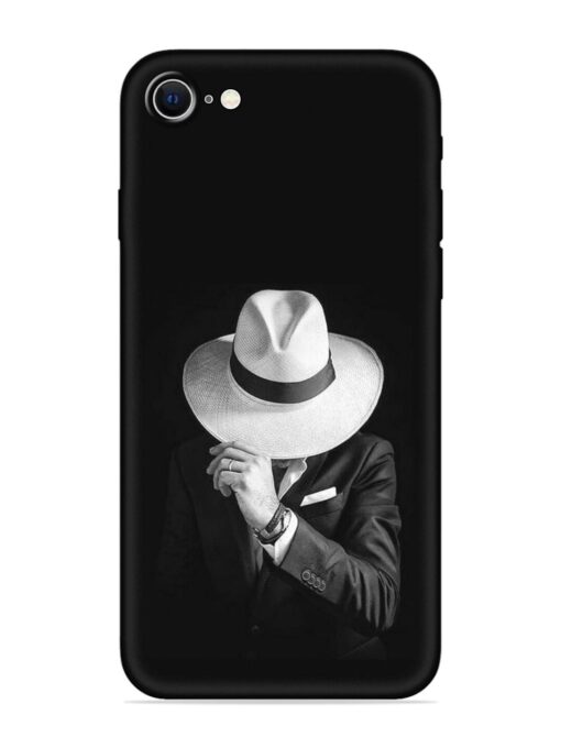 Men Under Hat Embossed Soft Silicone Case for Apple Iphone Se (2020) Zapvi