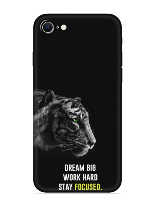 Dream Big Work Hard Embossed Soft Silicone Case for Apple Iphone Se (2020) Zapvi