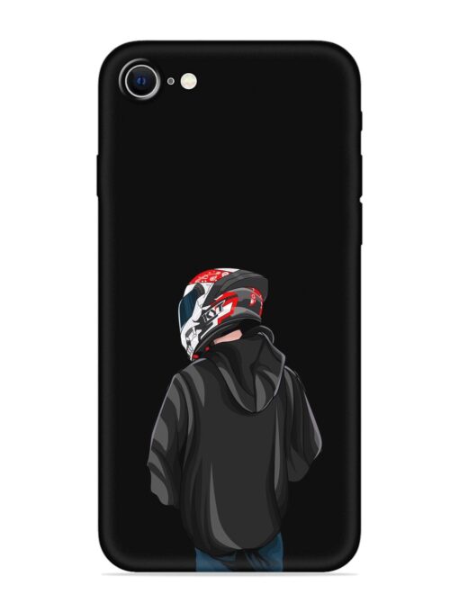 Motorcycle Rider Embossed Soft Silicone Case for Apple Iphone Se (2020)