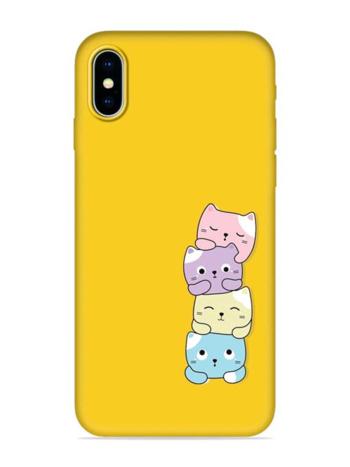 Cartoon Anime Embossed Soft Silicone Case for Apple Iphone X