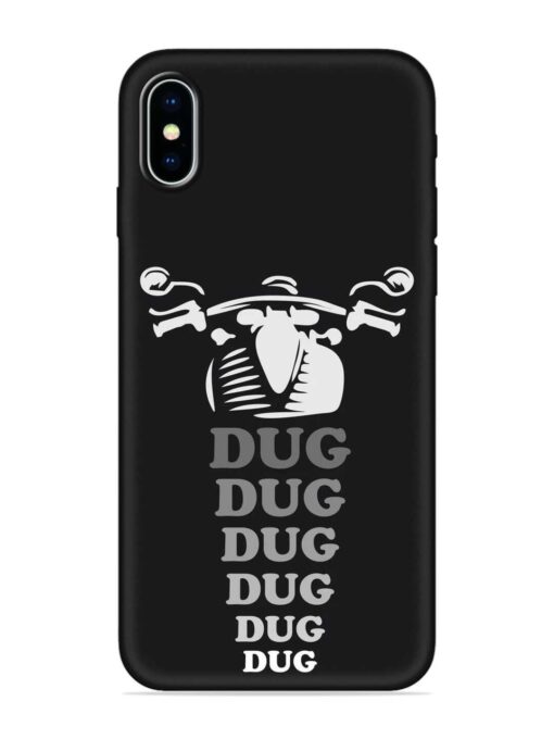 Dug Dug Dug Embossed Soft Silicone Case for Apple Iphone X