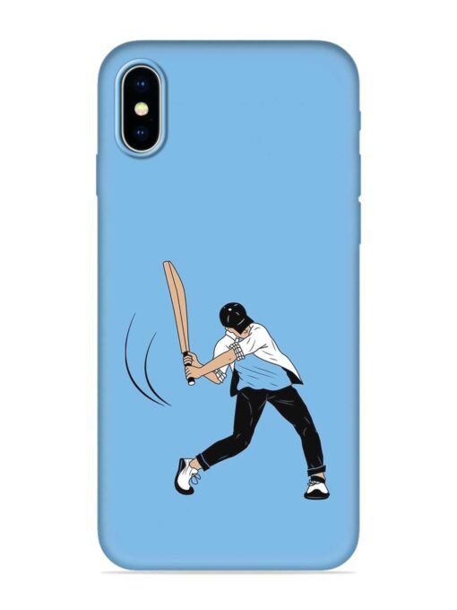 Cricket Gully Boy Embossed Soft Silicone Case for Apple Iphone X