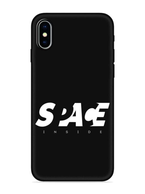 Space Typography Art Embossed Soft Silicone Case for Apple Iphone X