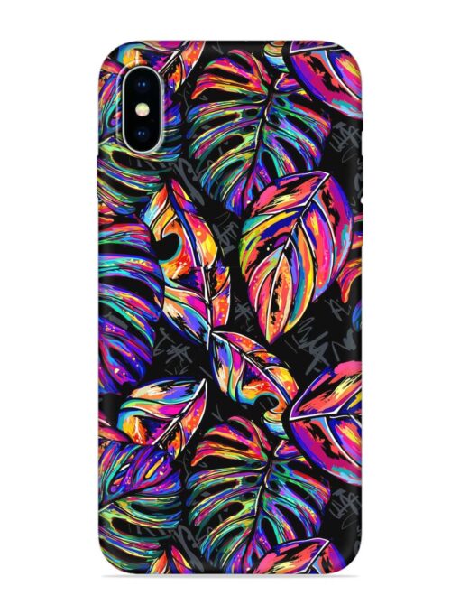 Tropical Seamless Vector Embossed Soft Silicone Case for Apple Iphone X