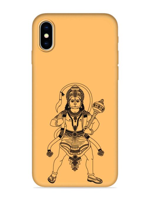 Indian God Hanuman Embossed Soft Silicone Case for Apple Iphone X