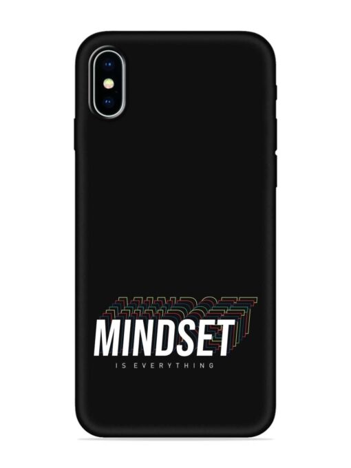 Mindset Everything Slogan Embossed Soft Silicone Case for Apple Iphone X