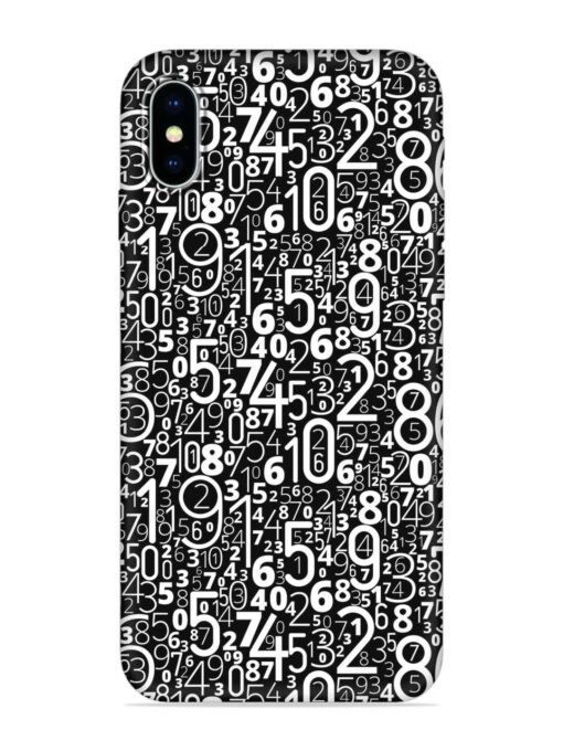 Many Numbers Different Embossed Soft Silicone Case for Apple Iphone X Zapvi