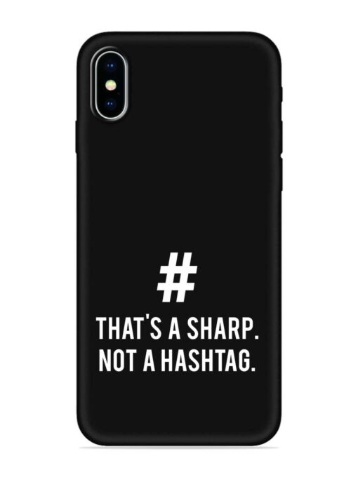 Thats Sharp Not Embossed Soft Silicone Case for Apple Iphone X Zapvi