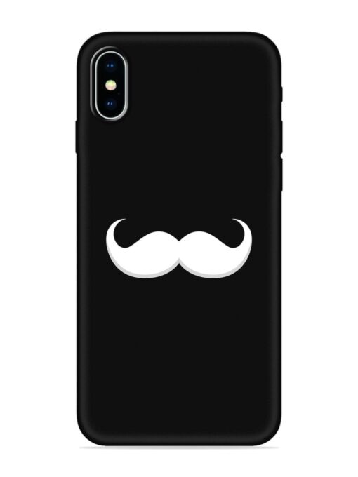 Mustache Vector Embossed Soft Silicone Case for Apple Iphone X