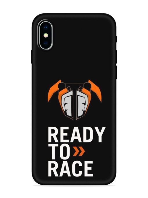 Ready To Race Embossed Soft Silicone Case for Apple Iphone X Zapvi