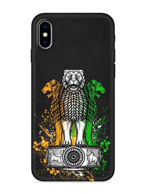 Pillars Of Ashoka Embossed Soft Silicone Case for Apple Iphone X