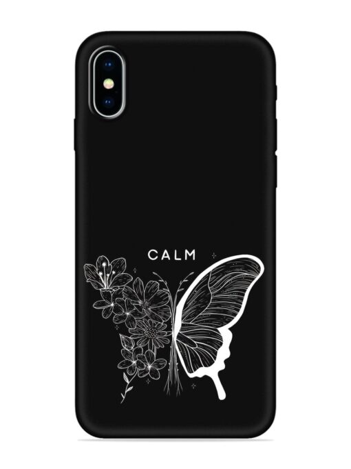 Calm Embossed Soft Silicone Case for Apple Iphone X